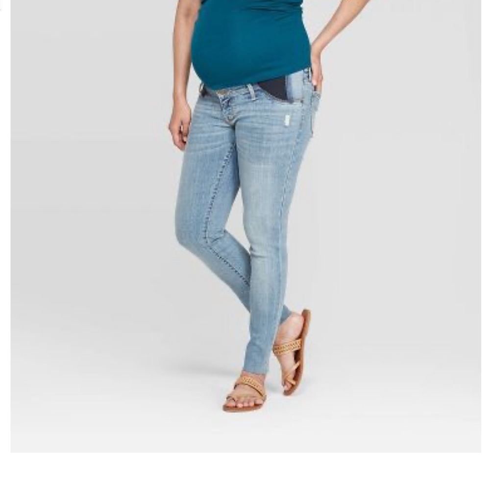 size 12 Raw Hem Skinny Maternity Jeans Isabel Maternity by Ingrid & Isabel